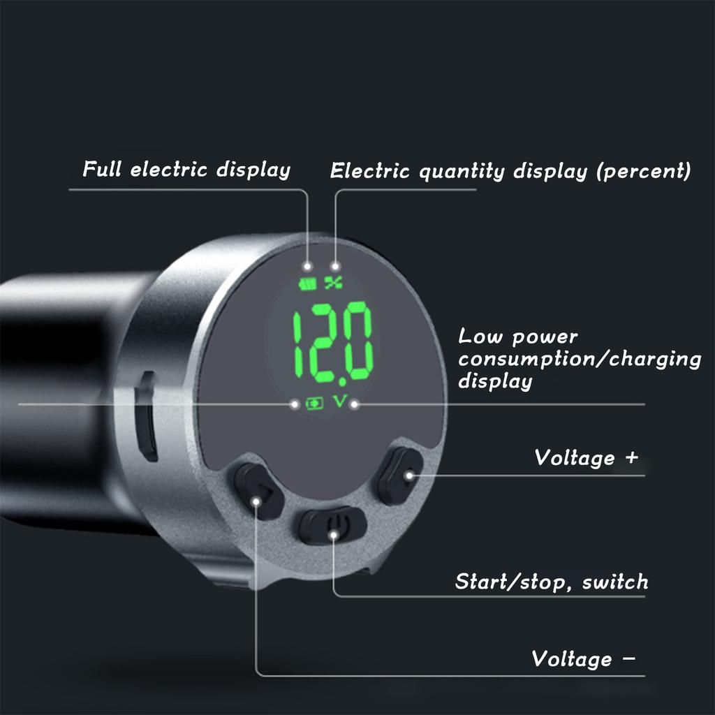 Tattoo Power Supply Cordless Interface LED Display Screen USB Re able Tattoo Machine Supply