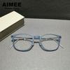 Denmark Brand Screwless Titanium Glasses Frame Men Retro Square Ultralight Eyeglasses Women High Quality Spectacles Frames 6609