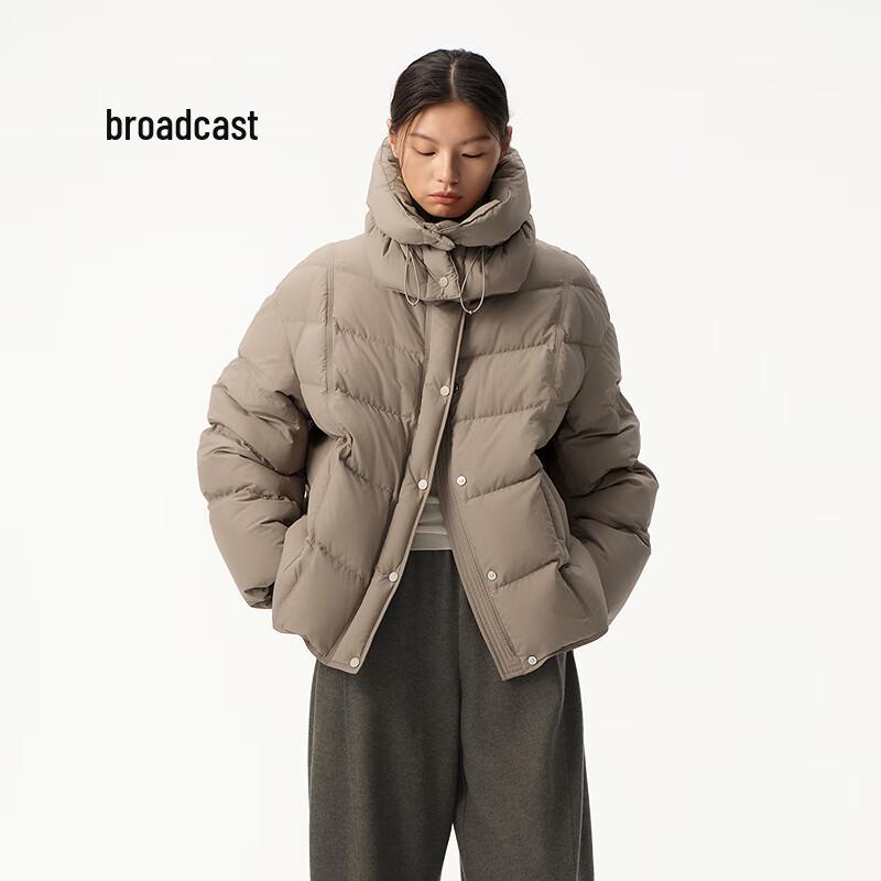 Broadcast Women's Loose High-Neck Short Down Jacket