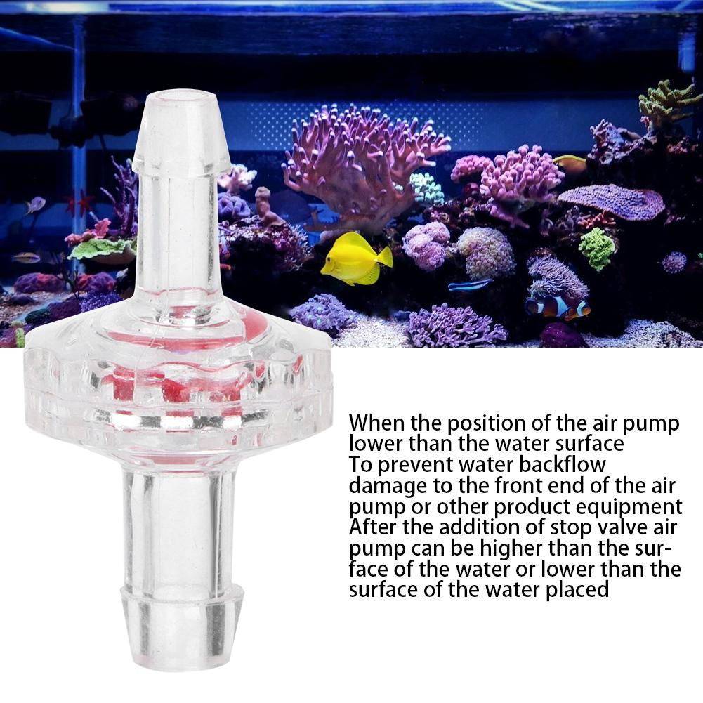 10KS PP Akvarijní Vzduchové Čerpadlo Variabilní Průměr Jednosměrný Zpětný Ventil Zásoby pro Akvárium Příslušenství