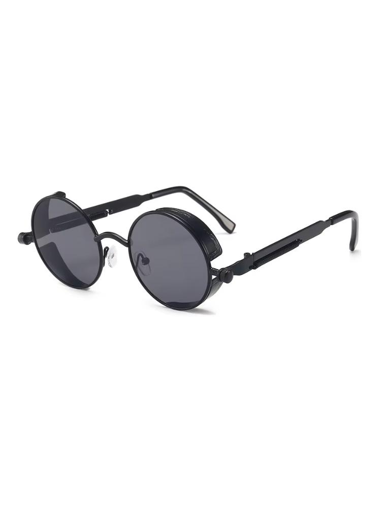 Glazzy retro round-rimmed steampunk sunglasses for mendesign for divingfishing and vacation