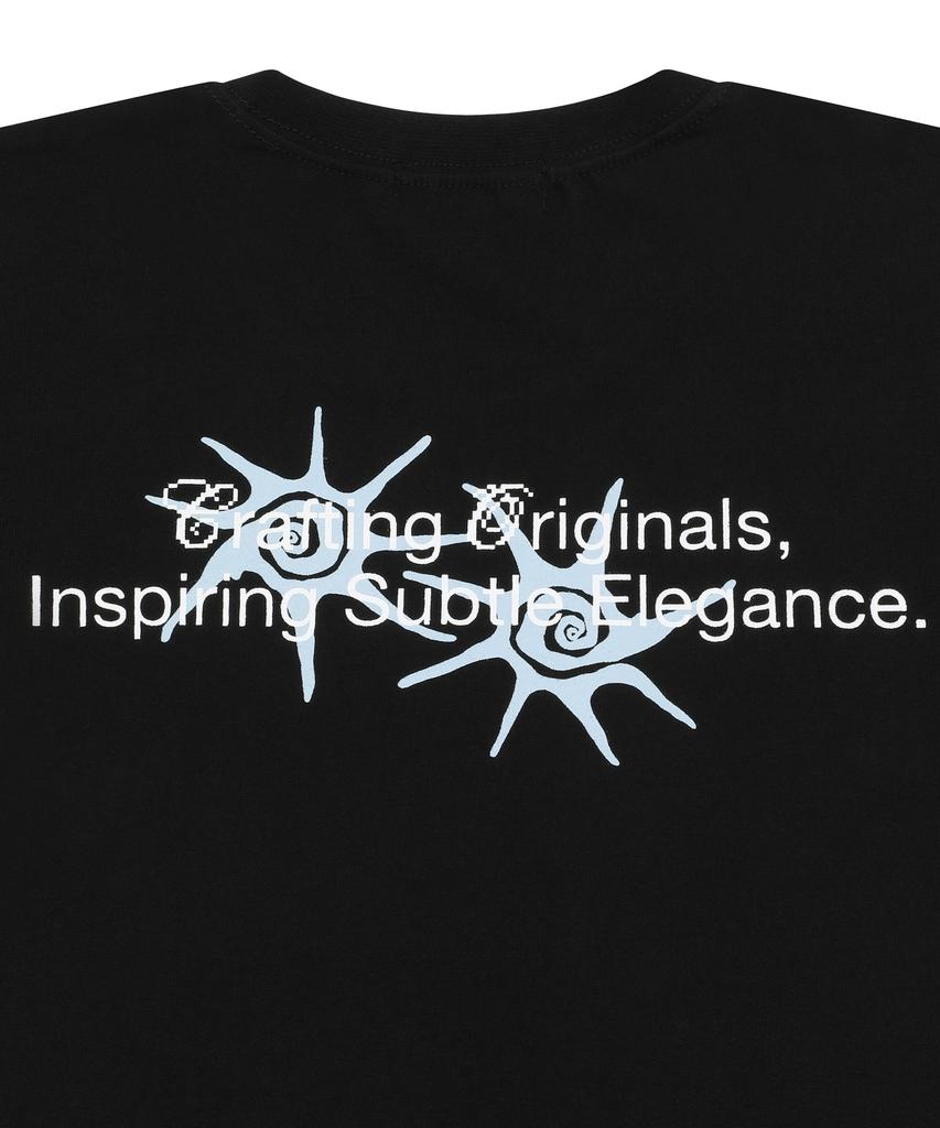 Koiliseu Rowneck Back Lettering Short Sleeve T-Shirt (3 Colors)