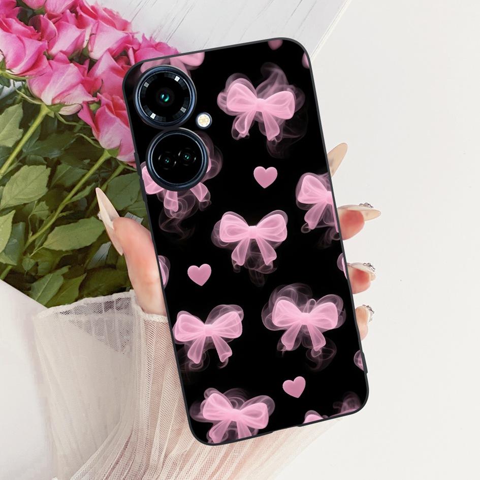For Tecno Camon 19 Pro CI8 Case Camon19 Pro 5G CI7n Cover Pretty Butterfly Soft Silicone Black Cover For Tecno Camon 19 Neo Etui