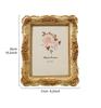 1PC, European-style Rectangular Golden Rose Relief Decorative Photo Frame