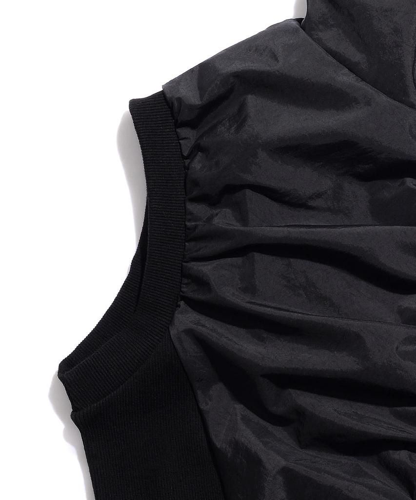 Peace Maker Ts Nylon Shirring Vest (Black)