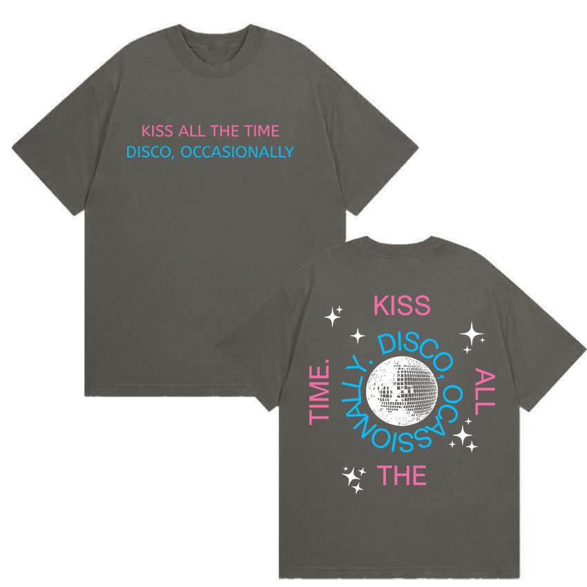 

Harry Styles Kiss All The Time Disco Occasionally 2026 T Shirt Unisex Women Fashion Harajuku High Quality Cotton Tshirt Streetwear 4XL