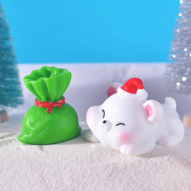 Weihnachtsdeko Kleine DekoartikelWeihnachtsgeschenkboxen Alter Mann SchneemännerKunstharzhandwerk