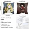 S-Santoro Gorjuss Cushion Cover Cushion Cover Pillowcase, Anti-Mite Invisible Zipper, Linen Sofa Cushion