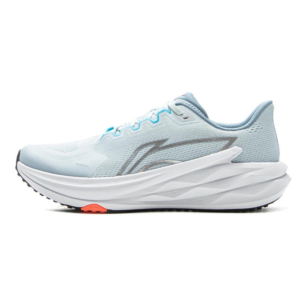 Li Ning Polyester Low top Running Shoes Men's Wild Gray Blue ARBV011-5
