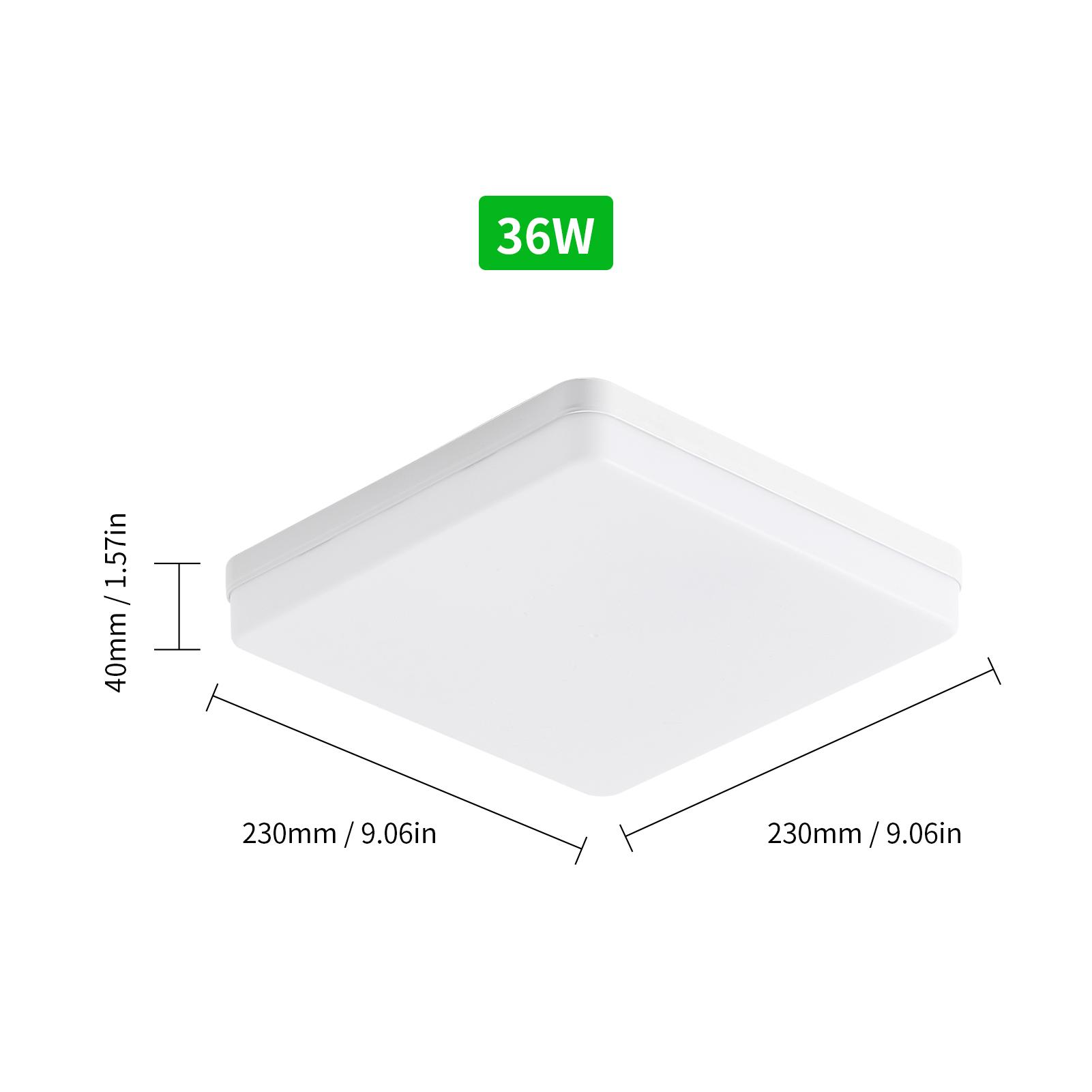 LEDs Ceiling Light Flush Mounting 18W   Ceiling Lamp for Kitchen Bedroom Hallway (2800-3200K Warm Light)