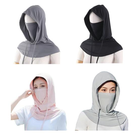 Jezdecká pokrývka hlavy Jednobarevná Nastavitelná Stahovací šňůrka Ochrana proti UV záření Klobouk s kšiltem Letní klobouk z ledového hedvábí