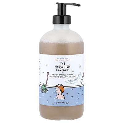 The Unscented Company, Kinder, Glänzendes Shampoo + Waschlotion, Duftfrei, 500ml (16,9 fl oz)