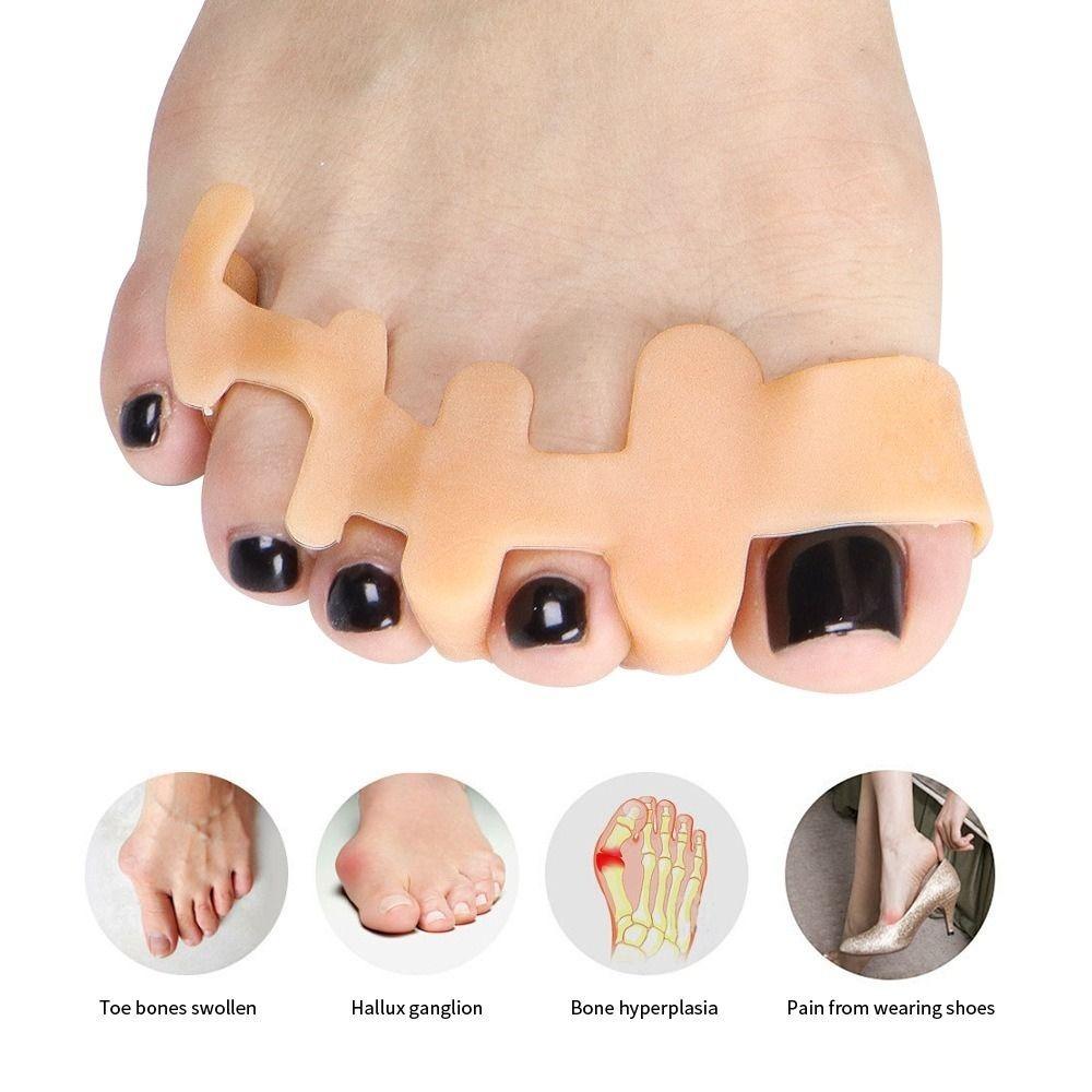Anti-Friction Toe Separators Wearable Bunion Corrector Cushion Pads Toe Straighteners  Foot Care