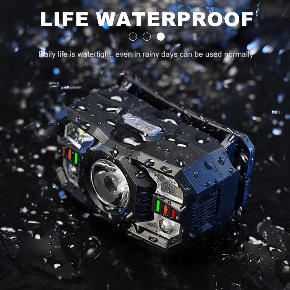50W intellisense Led Headlamp Rechargeable Headwear Strong Light Sensor Flashlight Night Fishing Light Multi functional induction headlights