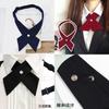 Student Graduation Cross Neck Bow Tie Accessory For Academic Attire