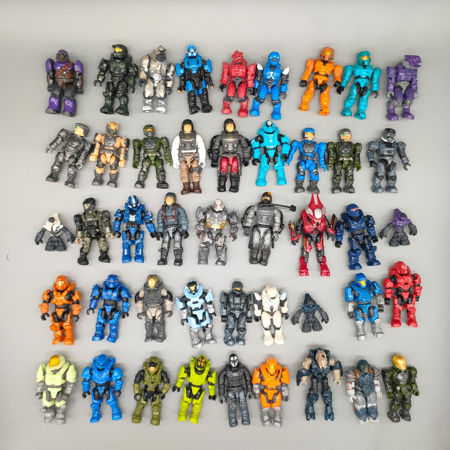 Lot of Random Mega Reach Figure Master Cheif Spartan Grunts Brute Arbiter Elite COD Figure