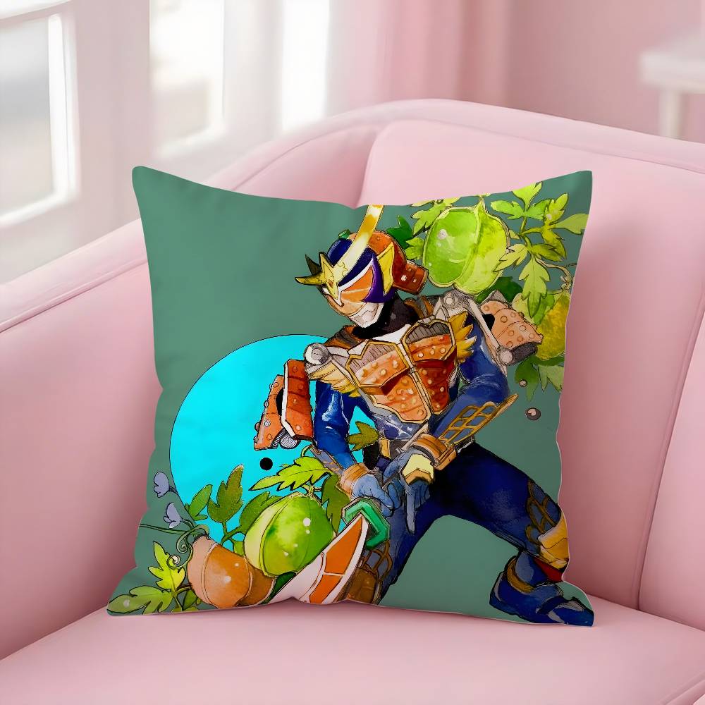 Hot-blooded Anime K-Kamen RiderS Pillow Case Soft Plush Fabric Double Sided Print Decorative Home Living Room Gift Cushion Cover