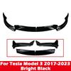 Front Bumper Front Lip Front Shovel Kit for Tesla Model 3 2017-2023&Model Y 2017-2024,Sedan Body Spoiler Splitter Kit Accessorie
