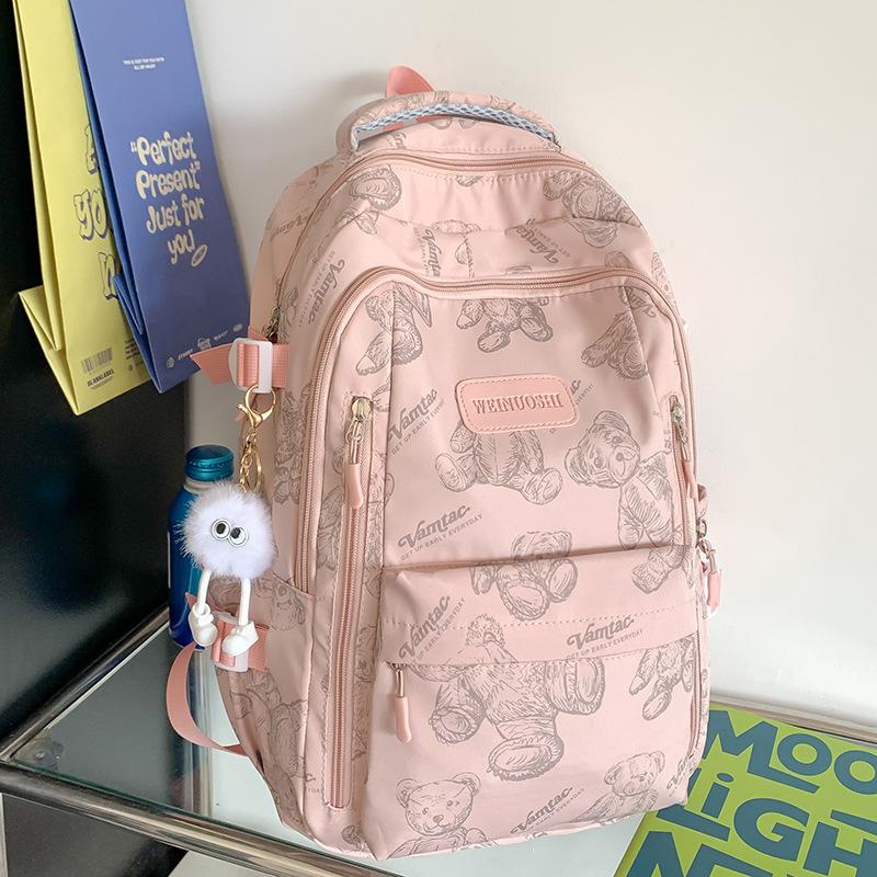 Children's school bag Elementary school girl Junior high school student High school student Printed backpack