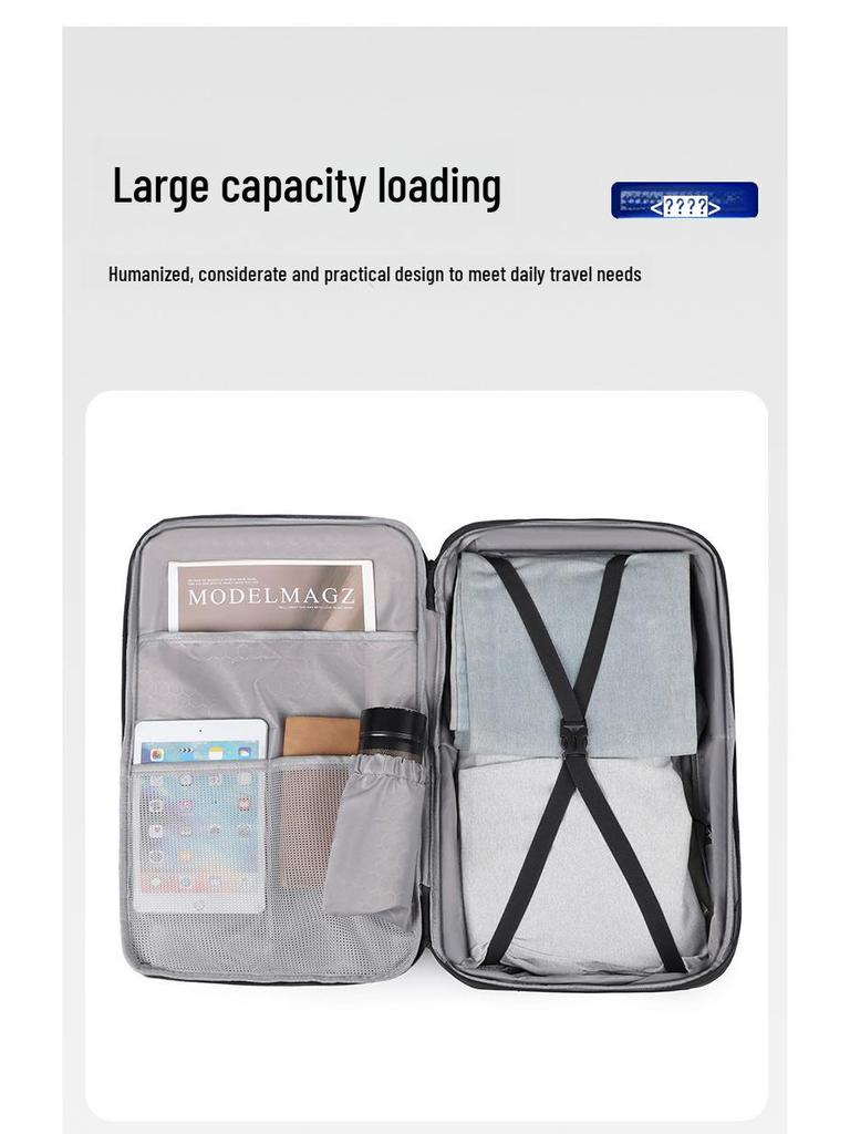 Men's Waterproof Business Backpack with Large Storage for Commuting, Travel, and Laptop.