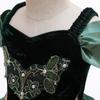 Frozen 2 Princess Anna Green Cosplay Dress for Kids