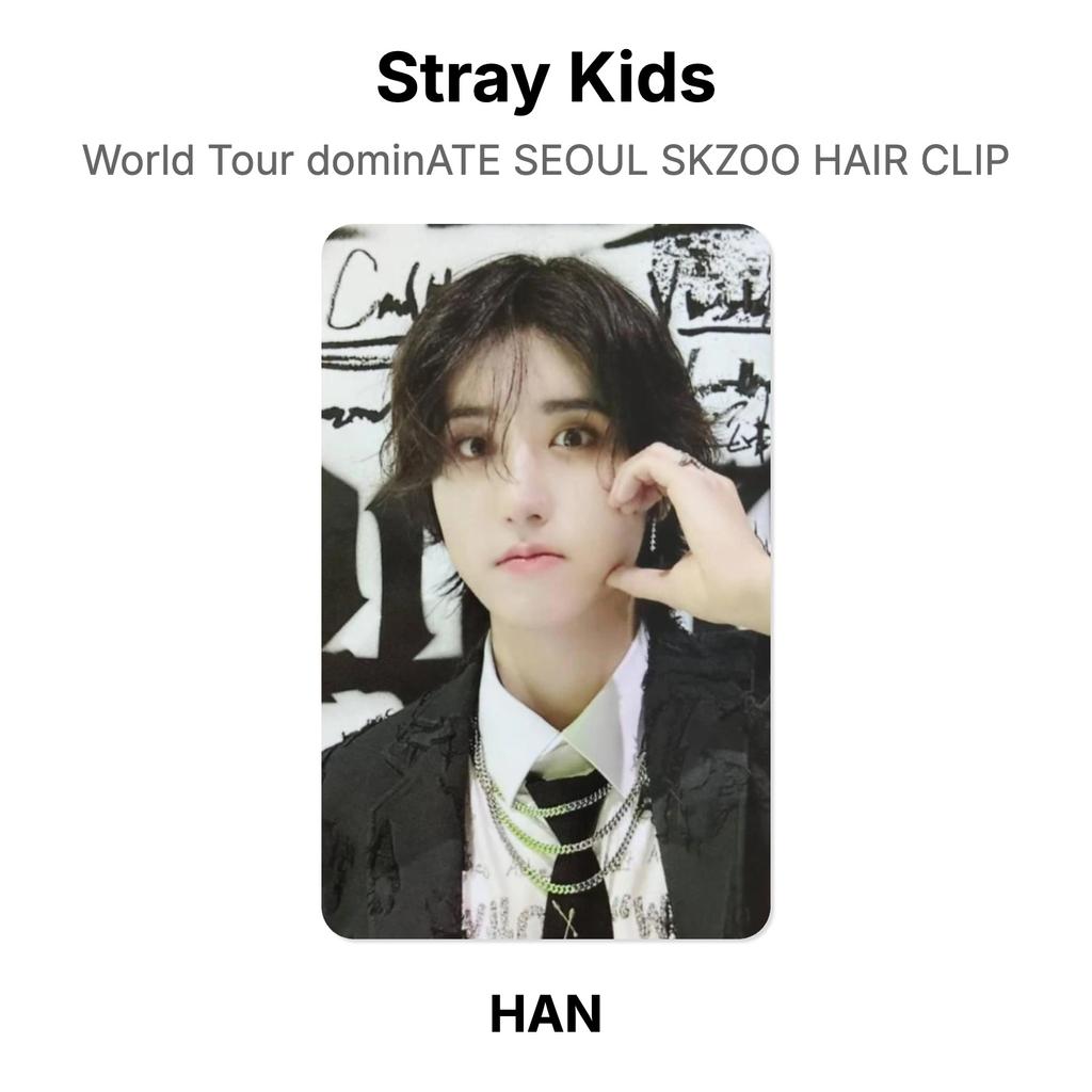 Stray Kids World Tour dominATE SEOUL SKZOO HAIR CLIP Official Photocard