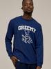 GREEMY Bear Long Sleeve T-Shirts(Navy)