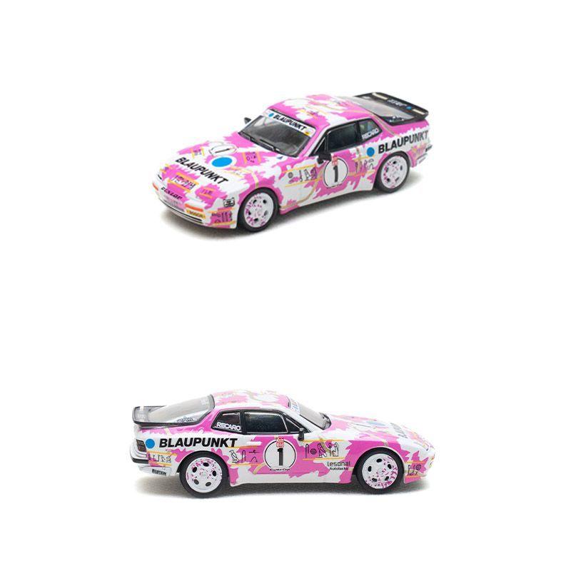 AABKP1 Sparky 1:64 Porsche 944 TURBO CUP Shell Pink Alloy Die Cast Car Model Collection Gift
