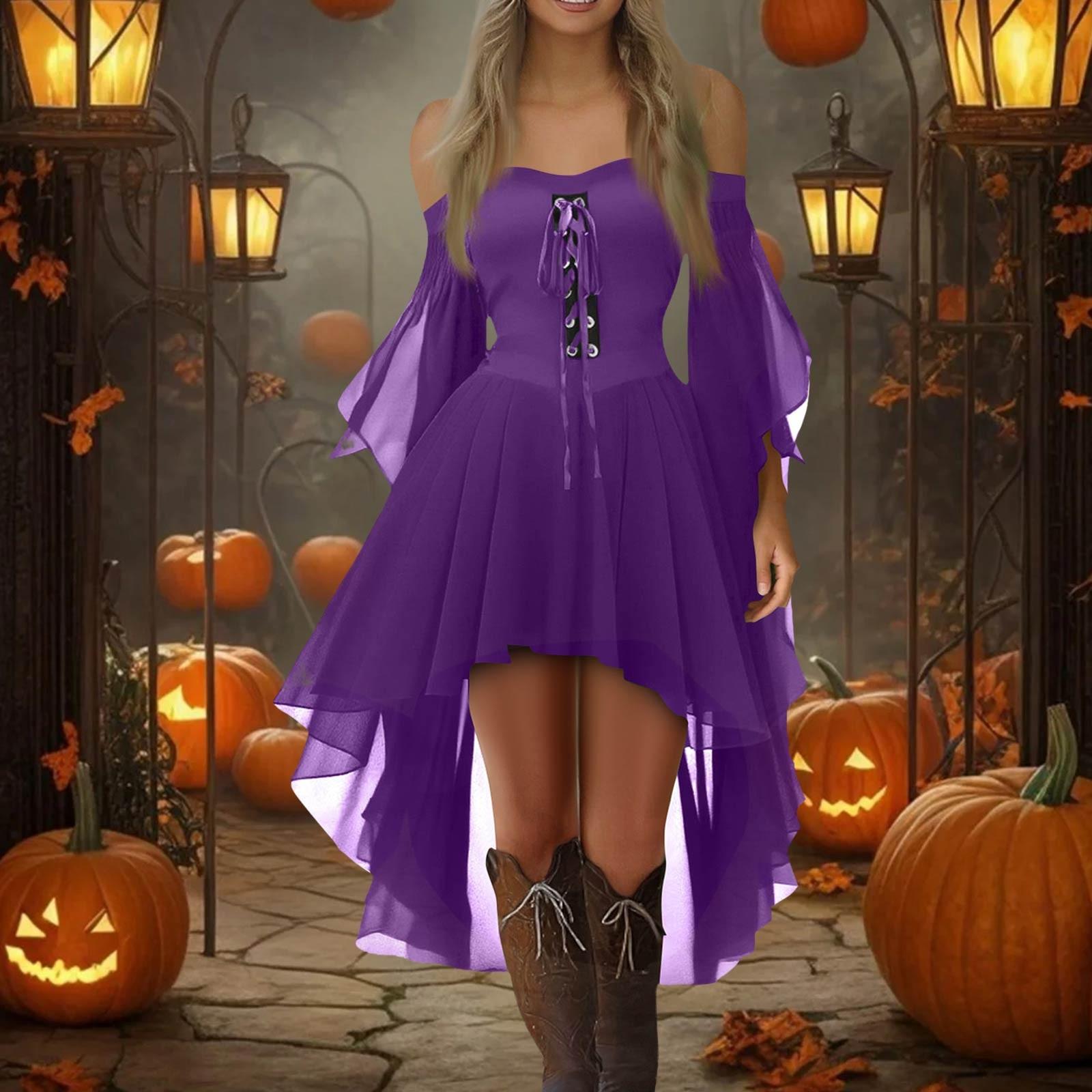 

Женское повседневное платье больших размеров с открытыми плечами, однотонное шифоновое платье с рукавами-бабочками в готическом стиле M