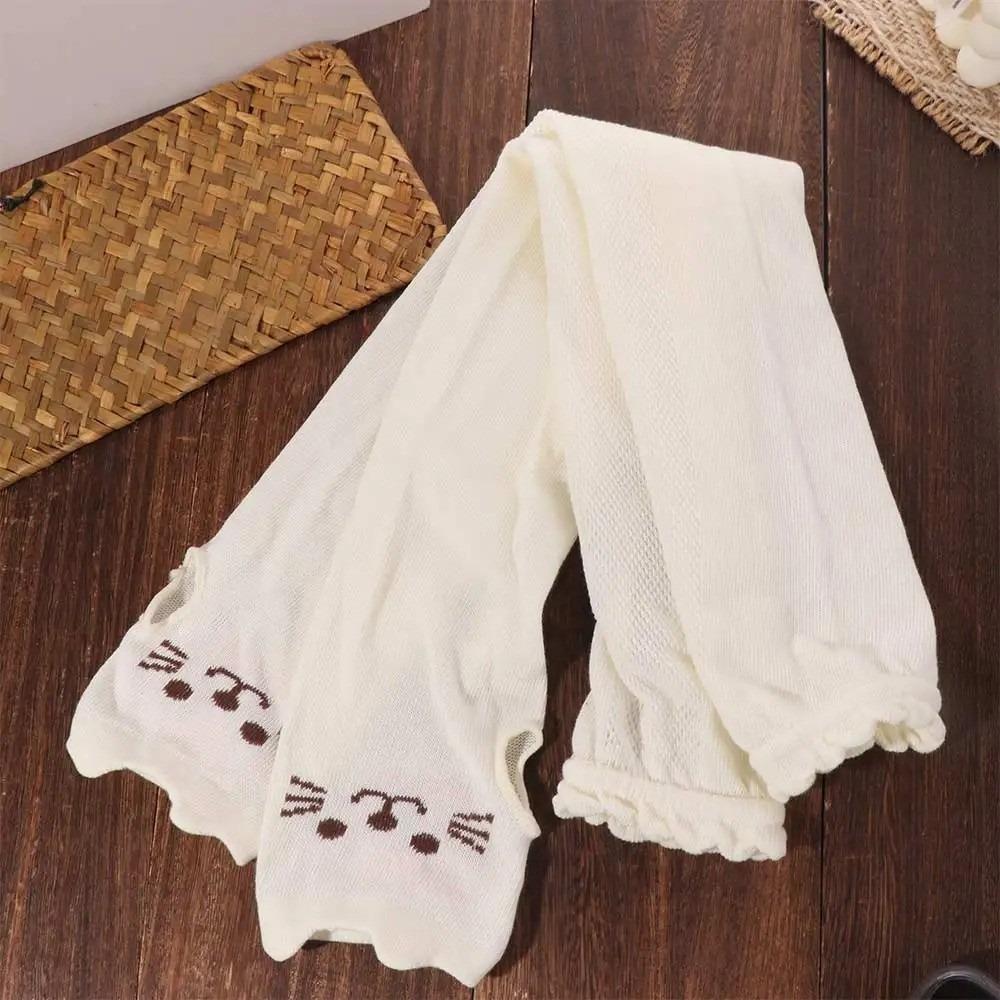 UV Protection Sunscreen Arm Cover Thin Fingerless Sunscreen Sleeve Gloves  Summer Outdoor 1 Pair