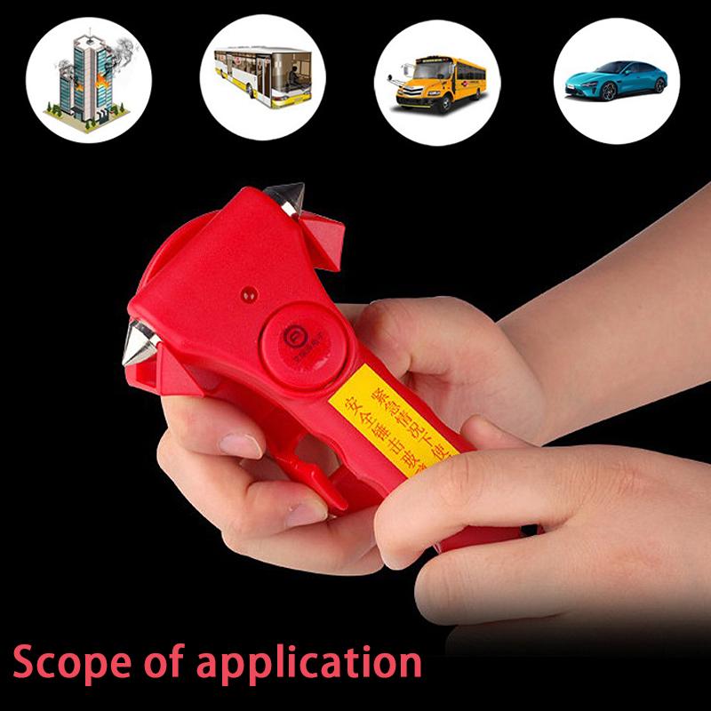Vehicle Mounted Safety Hammer Rescue Window Breaking Escape Hammer Fire Safety Hammer Multi Functional Window Breaking Tool
