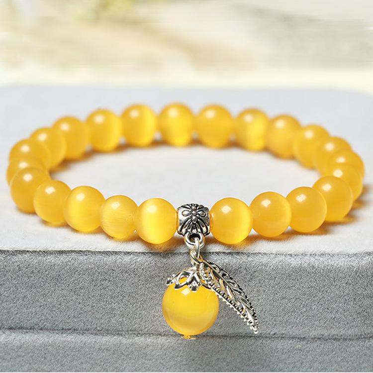 

1 шт., браслет из бусин Будды в натуральном стиле с камнем кошачий глаз для женщин, высококачественные лечебные ювелирные изделия для женщин, подарок