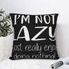 I'm Not Lazy I Just Really Enjoy Doing Nothing Pillow Cover Soft Cushion Cover Gift  Throw Pillow Case Cover Home Multi Size
