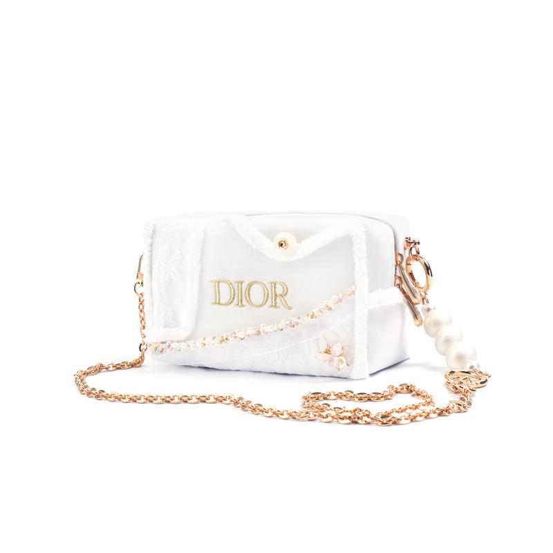 Dior [Maßgeschneiderte Kosmetiktasche] Bernstein Wintervarianten Einfach Hochwertig Japanisch Süß Sanft Intellektuell Stil Regulär Samt Kosmetiktasche