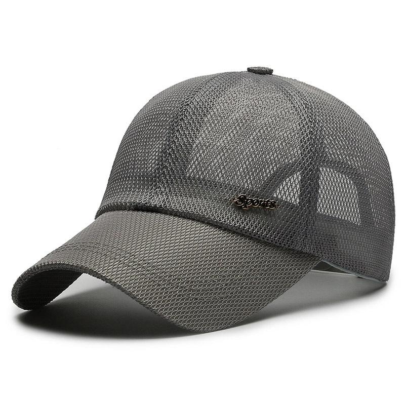 

Canada Summer For Men Letter Mesh Baseball Cap Sports Sun Visor Breathable Snapback Hat Male Outdoor Stylish Simple Solid Kpop 56-60cm