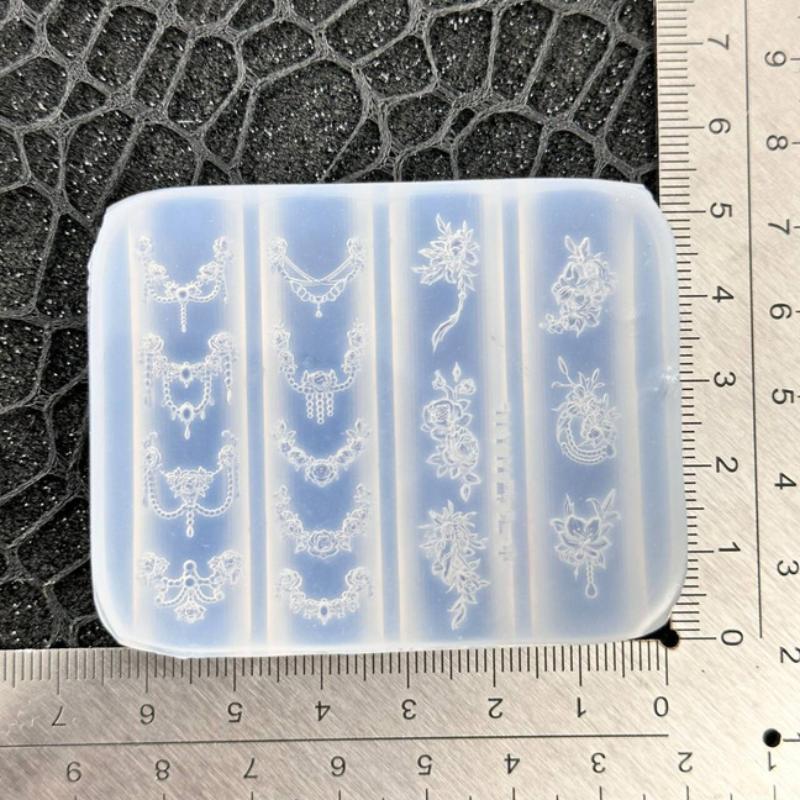 3D Silicone Carved Shell Conch Nail Art Mold Ocean Style Soft Silicone Nail Design Template DIY Nail Accessories for Salon