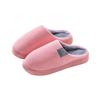 Autumn and winter couple cotton slippers winter indoor lightweight thick-soled warm home fluffy slippers shoes