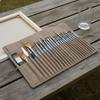 23 Pieces Nylon Filament Paintbrush Set for Acrylic, Oil, Watercolor