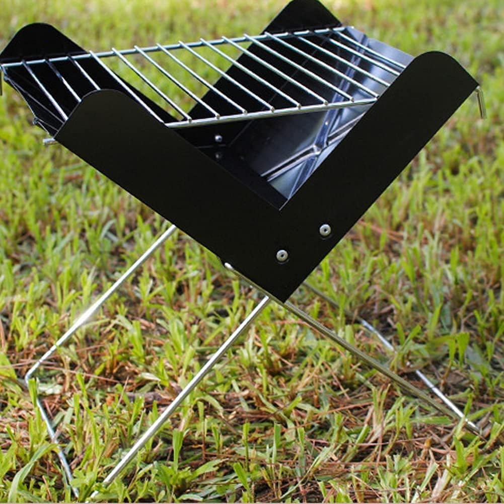 TG71416 Folding tourist grill, portable round charcoal grill, mini grill grate