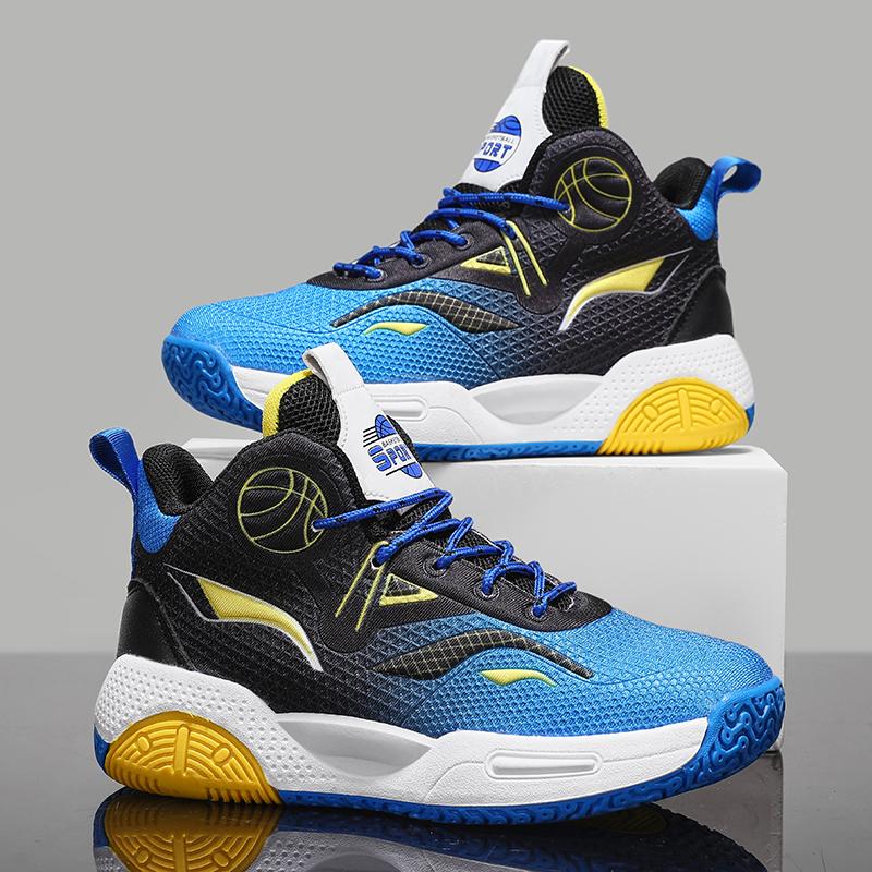 Ny mote Gutter Jenter Basketball Tennis Sportssko Barnestudenter Hightop Sneakers Trekking Boots for Childrens