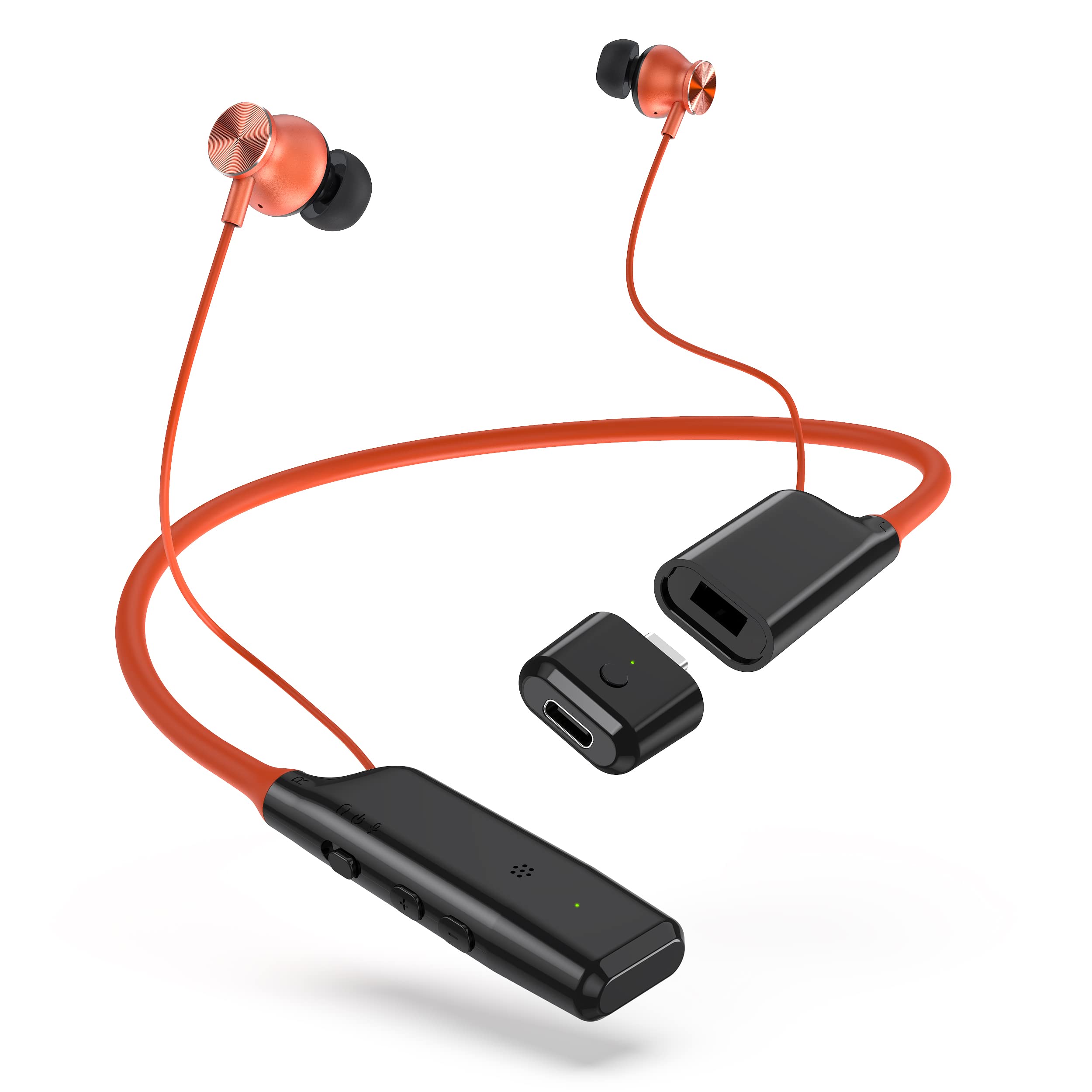 

[2023 New Year Sale 2-in-1 Cutting-Edge Neckband Wireless Microphone + Bluetooth Neckband Earphones] Neckband microphone for Android, external