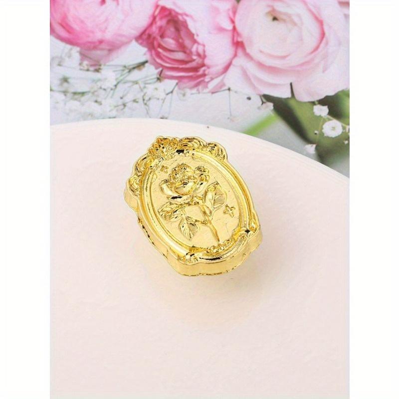 1pc Flower Design Wax Seal Stamp Head Back To School, Back To School, School Supplies