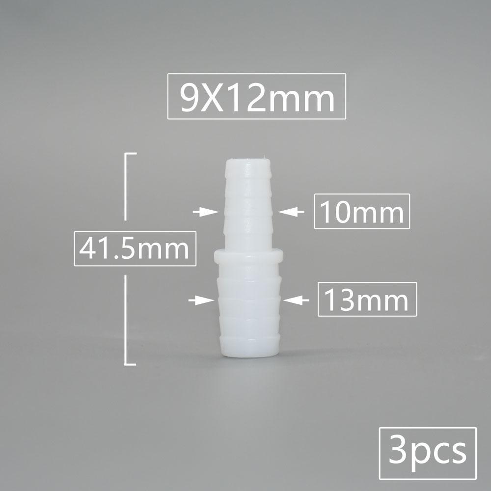 4/6/8/9/10/11/12mm PE Food Grade Direct Reducing Barb Connectors Aquarium Tank Air Pump Adapter Irrigation Hose Joint