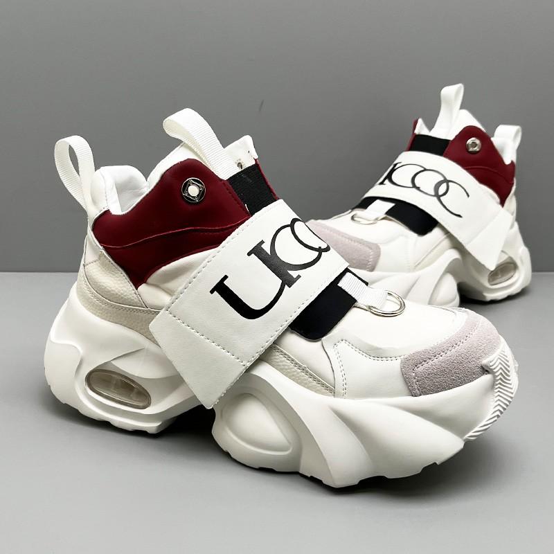 Men's shoes platform dad shoes sports casual shoes heightening shoes