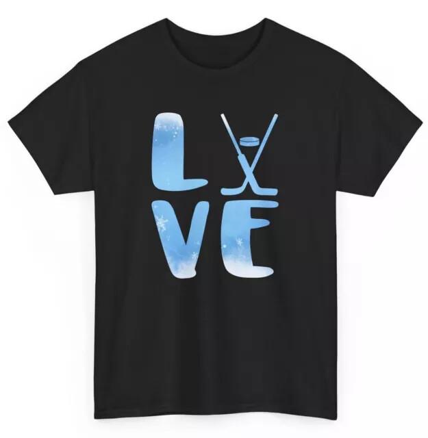Ice Hockey Shirt Love Hockey Winter Sports Hockey Lovers Women Men Cute Shirt Unisex T-Shirt XXXXL