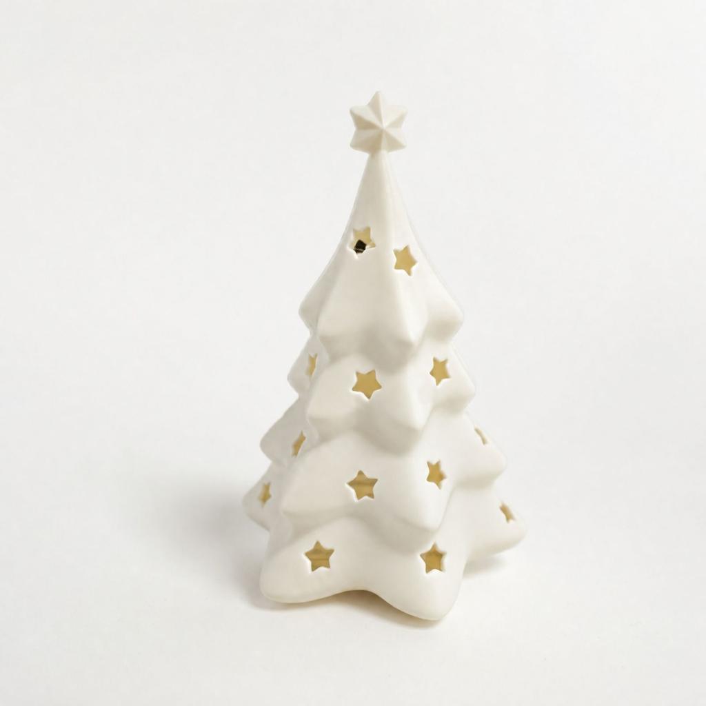 3D Printed Christmas Tree Lamp Shade for Holiday Decor, Festive Tabletop Lampshade, Bulb Not Included