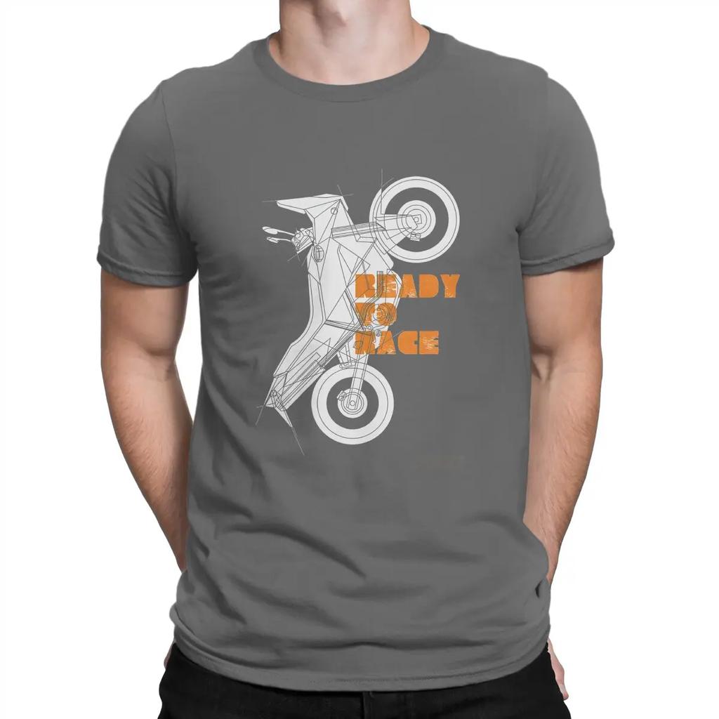 Men Cool T Shirt Ready To Racing 100% Cotton Clothes Novelty Short Sleeve O Neck Tees Graphic T-Shirts Unisex