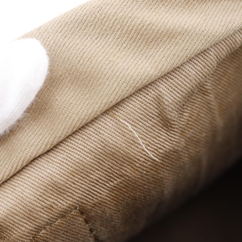 Dior Trotter Boston Bag Mini Boston Vintage Beige Canvas Unisex Used