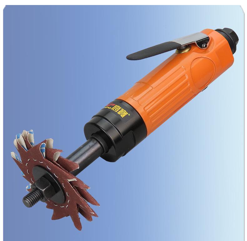 Gaobao Pneumatic Octagonal Sander Grinder: Air-Powered Eight-Petal Wood Polisher.