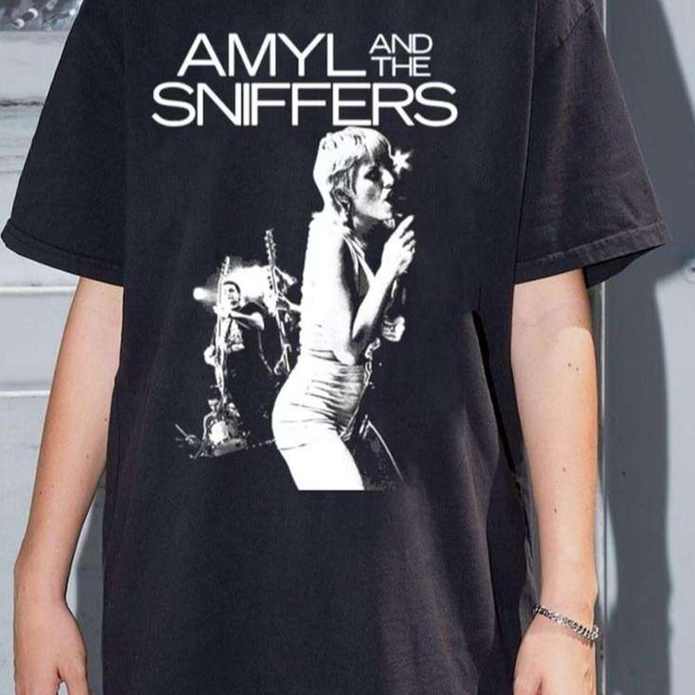 

НОВЫЙ черный T-shirt группы Amyl and the Sniffers Унисекс S-5XL 1F1813 Унисекс T-Shirt S